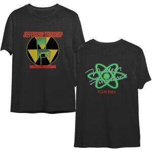 Jefferson Starship Nuclear Furniture 1984 Rock Band Tour Vintage 2 Sided Shirt